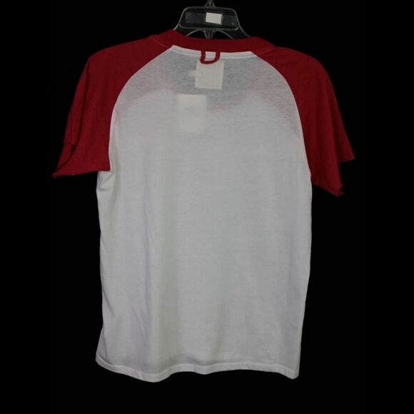 SUMMIT CAMP COLLECTION RAGLAND W/RAINBOW STRIPE TEXAS TECH SS TEE TSHIRT M NWT - Picture 2 of 7